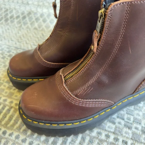 Dr. Marten Jetta Zip Platform Ankle Boots - Picture 5 of 9